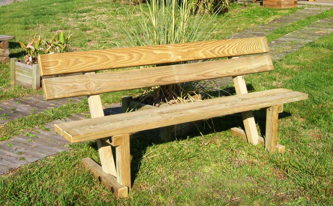 Banc forestier extérieur en bois