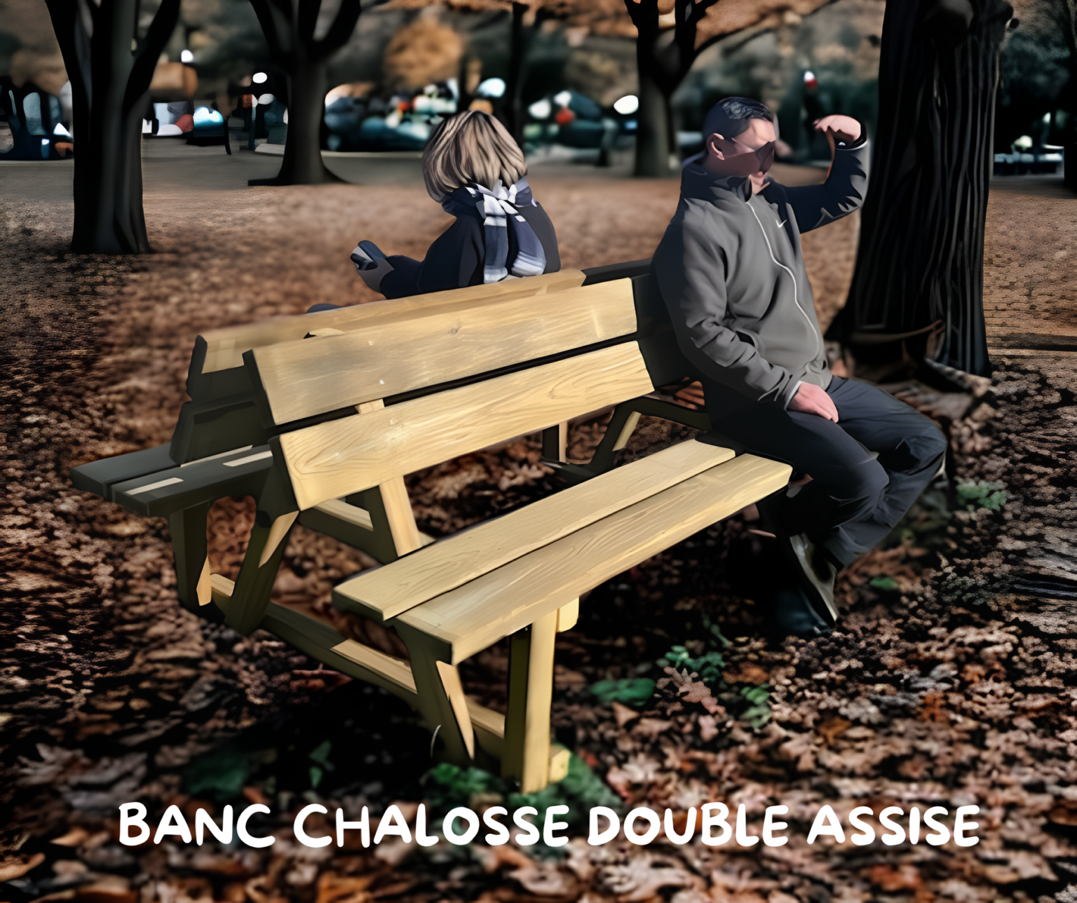 banc chalosse double