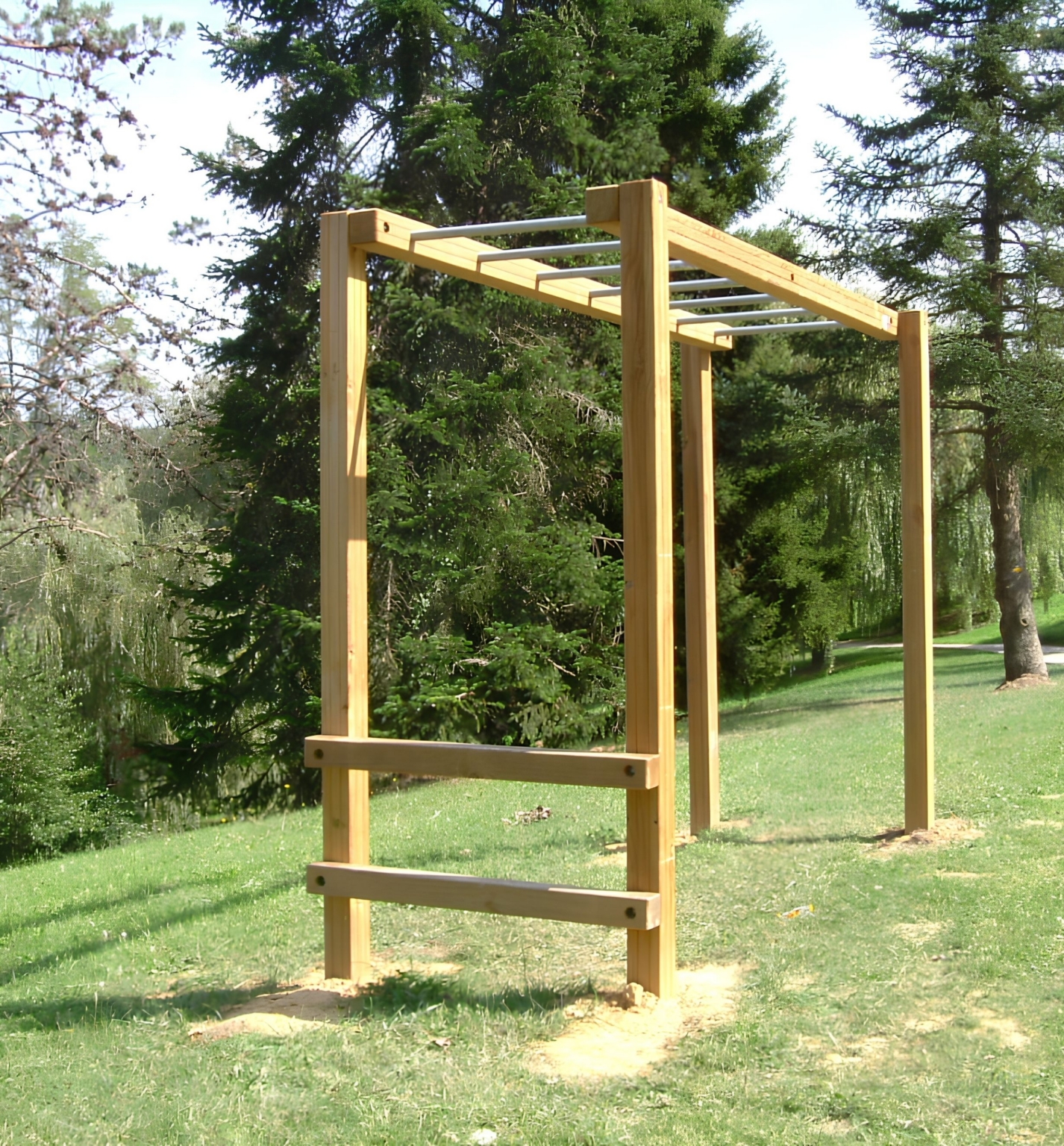 echelle horizontal parcours sportif